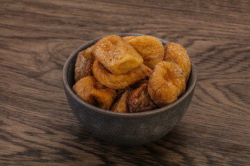 Dry sweet fig fruit heap