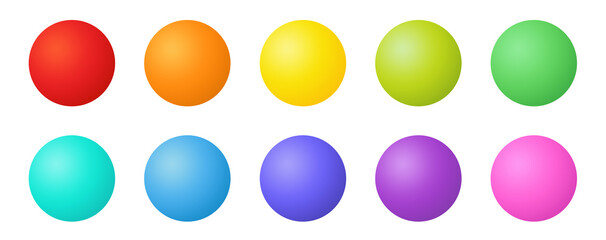 sphere color render set icon background