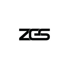 zes letter initial monogram logo design