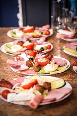 Romanian Typical Aperitif Plates