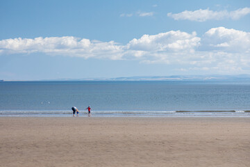 Family on a beach