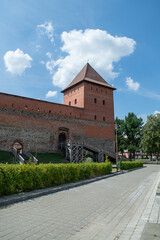 Fototapeta na wymiar 14th century castle in the city of Lida