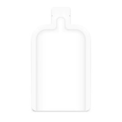 Fototapeta premium Gel sachet mockup. Vector illustration isolated on white background. Easy to use for food, medical, cosmetic and etc. EPS10. 