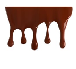 Realistic chocolate falling drops. Vector illustration. Сan easily be used for different backgrounds. EPS10.	