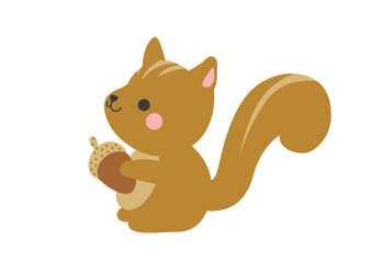 かわいいリスのイラスト © Indigo