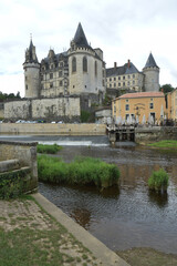 La Rochefoucauld en Angoumois, Charente, Nouvelle-Aquitaine, France : le château.