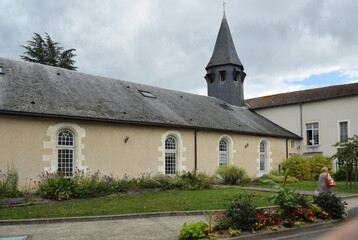 La Rochefoucauld en Angoumois, département Charente, région Nouvelle Aquitaine, France, ancien Hôtel-Dieu (hôpital).