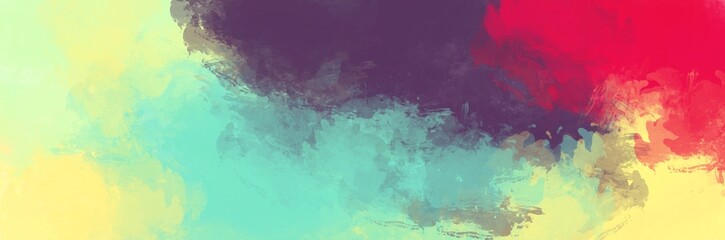 Unique abstract painting art with colorful cloud and sky paint brush for presentation, card background, wall decoration, or t-shirt design