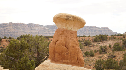 Escalante Slot Canyons in a dry desert landscapes of Utah, USA.