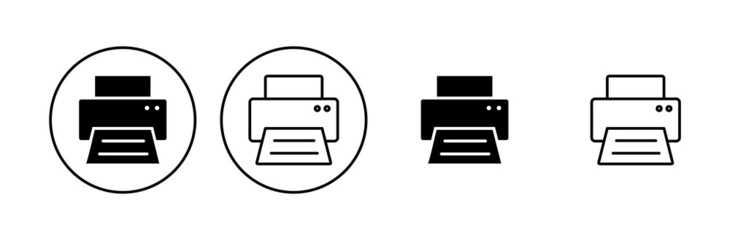 Print icon set. printer icon vector.
