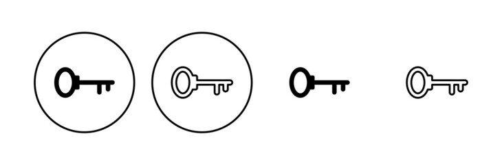 Key icon set. Key vector icon. Key symbol