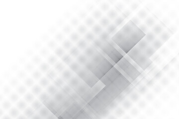 Abstract  white and gray color, modern design background with geometric shape. Vector illustration.