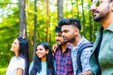 Outdoors activity and leisure time for young friends