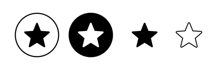 Obraz premium Star Icons set. Star vector icon. Rating symbol