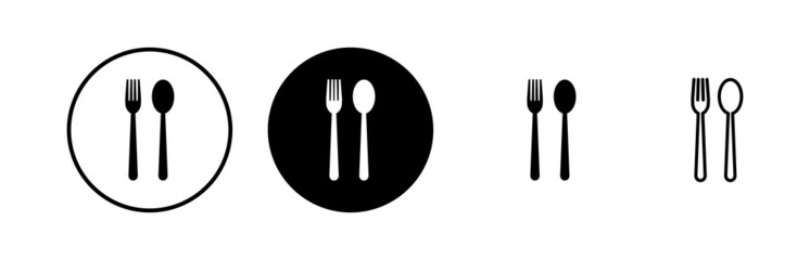 Restaurant icons set.Fork, Spoon, and Knife icon. food icon. Eat