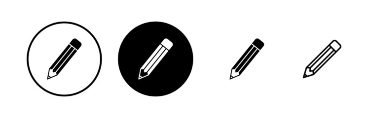 Pencil icons set. Pencil vector icon