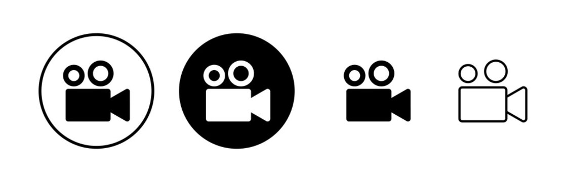 Video camera icons set. Video camera vector icon. Camera Icons. Movie Sign. Cinema
