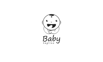 Premium baby, child, cute, logo,icon vector design