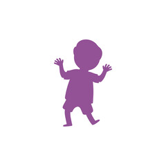 Kid children icon design illustration template
