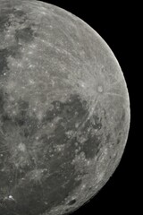 Moon and its craters.