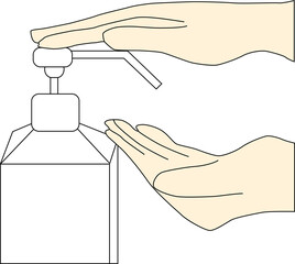 手を綺麗に洗う人