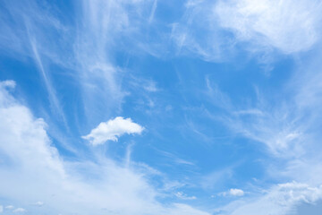 blue sky with clouds