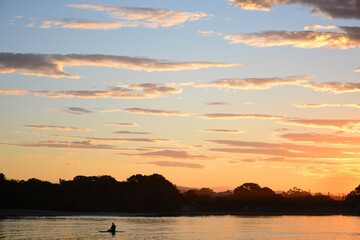 Sunset at Currumbin Creek, Gold Coast, Australia