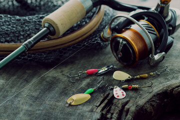 渓流釣りの道具とリールとルアー