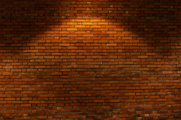Red brown brick wall background