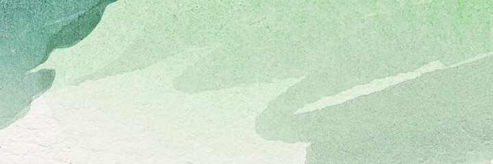 Green watercolor on a beige background illustration