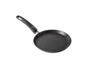 Frying Pan Isolated on White Background. One of the Food Cooking and Kitchen Utensils Symbols.