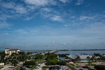 Fototapeta na wymiar Punta Gorda Florida vista puente 1