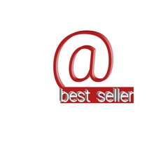 Red 3d e mail address best seller abstract white background web online