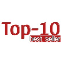 Top 10 best seller 3d rate icon on a white background abstract colorful