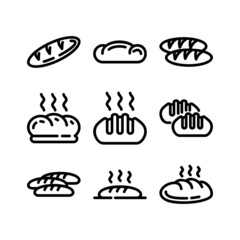 bread icon or logo isolated sign symbol vector illustration - high quality black style vector icons
