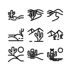 desert icon or logo isolated sign symbol vector illustration - high quality black style vector icons

