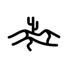 Obraz premium desert icon or logo isolated sign symbol vector illustration - high quality black style vector icons 