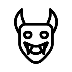 devil icon or logo isolated sign symbol vector illustration - high quality black style vector icons

