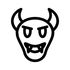 devil icon or logo isolated sign symbol vector illustration - high quality black style vector icons
