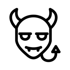 devil icon or logo isolated sign symbol vector illustration - high quality black style vector icons
