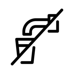 do not drink icon or logo isolated sign symbol vector illustration - high quality black style vector icons
