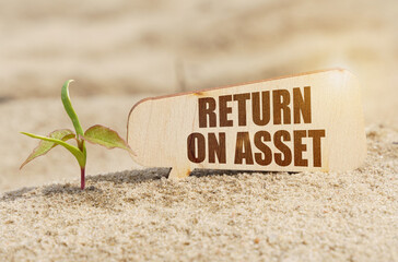 Near the sprout there is a plate with the inscription - RETURN ON ASSET