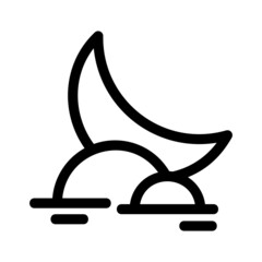 moon icon or logo isolated sign symbol vector illustration - high quality black style vector icons
