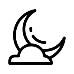 moon icon or logo isolated sign symbol vector illustration - high quality black style vector icons
