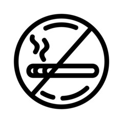 no smoking icon or logo isolated sign symbol vector illustration - high quality black style vector icons
