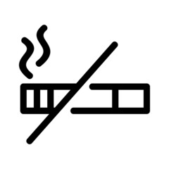 no smoking icon or logo isolated sign symbol vector illustration - high quality black style vector icons
