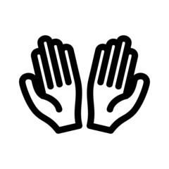 pray icon or logo isolated sign symbol vector illustration - high quality black style vector icons
