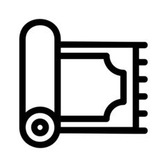 praying mat icon or logo isolated sign symbol vector illustration - high quality black style vector icons
