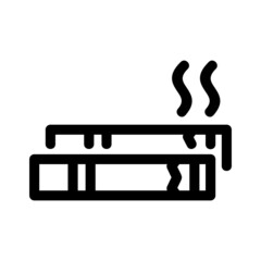 smoking area icon or logo isolated sign symbol vector illustration - high quality black style vector icons
