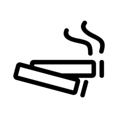 smoking area icon or logo isolated sign symbol vector illustration - high quality black style vector icons
